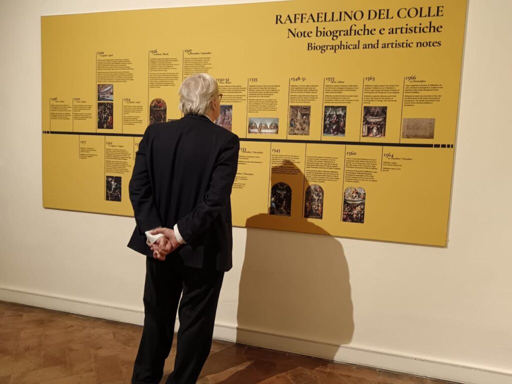 225 ingressi al Museo Civico di Sansepolcro nella giornata del 1 gennaio. Sgarbi in visita alla mostra di Raffaellino del Colle